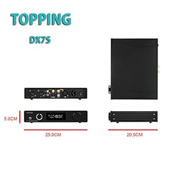 TOPPING DAC dx7s 美品 TOPPING DX7s 2xES9038Q2M DAC / Preamplifier / Headphone